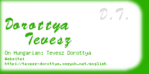 dorottya tevesz business card